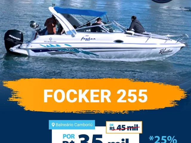 Lancha Compartilhada Fibrafort Focker 255