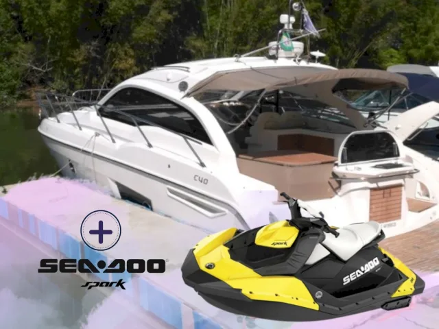 Lancha Compartilhada Sessa C40 com jet ski